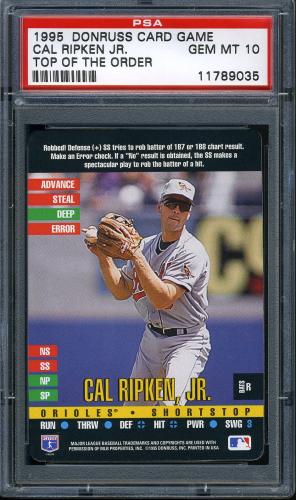 1995 Donruss Top of the Order Cal Ripken Jr. R PSA 10 #11789035