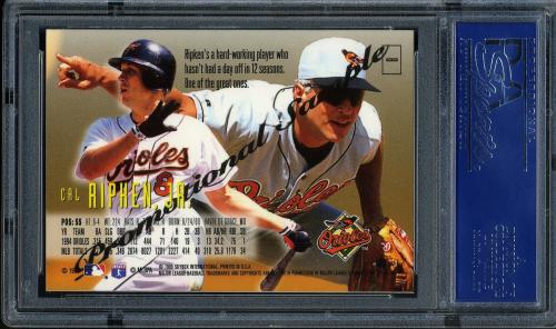 1995 Emotion #8 Cal Ripken Promo PSA 10 #15770366 - Back
