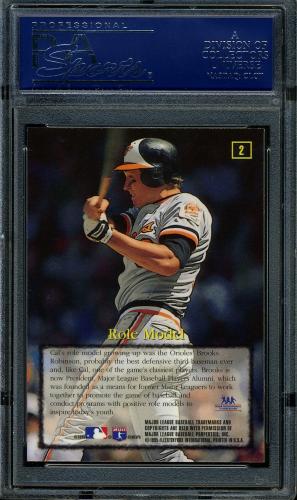 1995 Emotion Ripken #02 Cal Ripken-Role Model PSA 10 #18535375 - Back