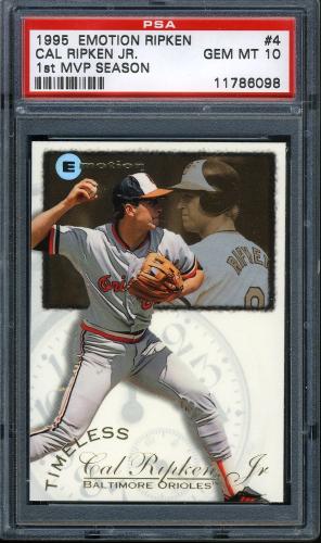 1995 Emotion Ripken #04 Cal Ripken-1st MVP Season PSA 10 #11786098