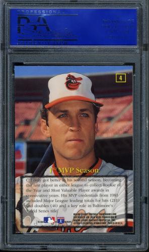 1995 Emotion Ripken #04 Cal Ripken-1st MVP Season PSA 10 #11786098 - Back