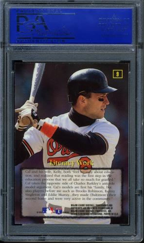 1995 Emotion Ripken #09 Cal Ripken-Literacy Work PSA 10 #11789043 - Back