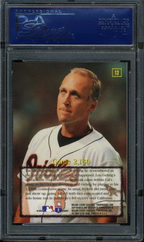 1995 Emotion Ripken #13 Cal Ripken MAIL PSA 10 #17250943 - Back