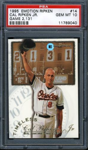 1995 Emotion Ripken #14 Cal Ripken MAIL PSA 10 #11789040