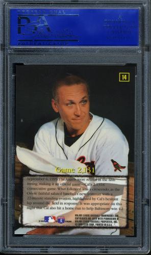 1995 Emotion Ripken #14 Cal Ripken MAIL PSA 10 #11789040 - Back
