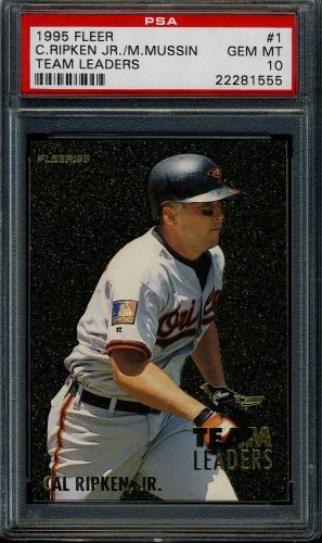 1995 Fleer Team Leaders #1 C.Ripken/M.Mussina PSA 10 #22281555