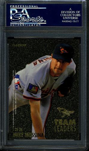 1995 Fleer Team Leaders #1 C.Ripken/M.Mussina PSA 10 #22281555 - Back