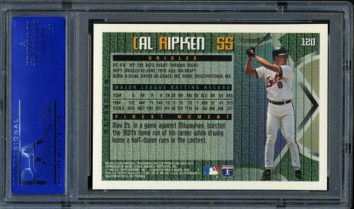 1995 Finest Refractors - No Coating #120 Cal Ripken PSA 10 #30980102 - Back