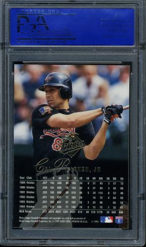 1995 Flair #9 Cal Ripken PSA 10 #11786104 - Back
