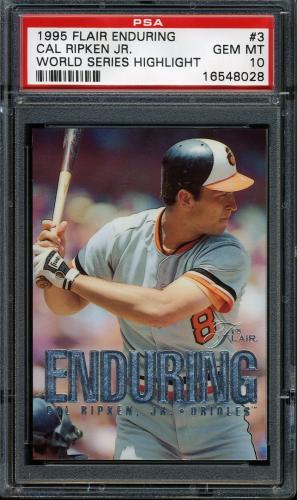 1995 Flair Ripken #03 Cal Ripken-World Series Highlight PSA 10 #16548028