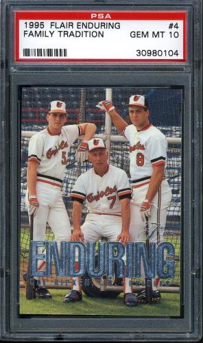 1995 Flair Ripken #04 Cal Ripken-Family Tradition PSA 10 #30980104