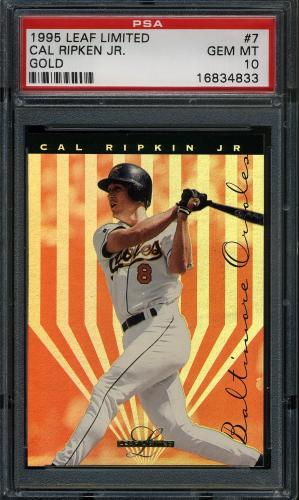 1995 Leaf Limited Gold #7 Cal Ripkin PSA 10 #16834833