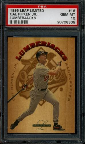 1995 Leaf Limited Lumberjacks #16 Cal Ripken PSA 10 #20708305