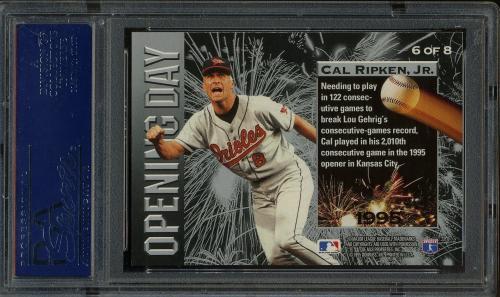 1995 Leaf Opening Day #6 Cal Ripken PSA 10 #19951197 - Back