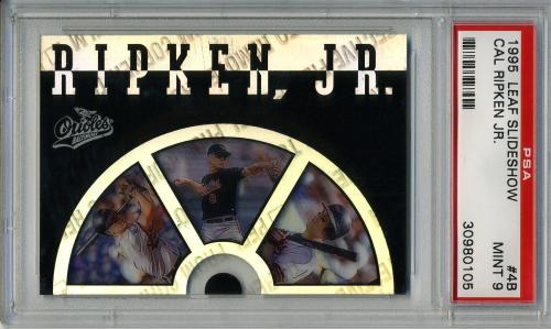 1995 Leaf Slideshow #4B Cal Ripken PSA 9 #30980105
