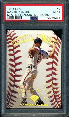 1995 Leaf Statistical Standouts Promos #7 Cal Ripken PSA 9 #72076231