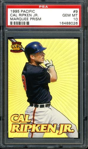 1995 Pacific Gold Prisms #9 Cal Ripken PSA 10 #16488026
