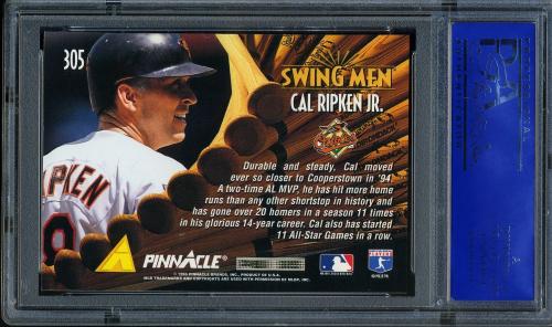 1995 Pinnacle #305 Cal Ripken SM PSA 10 #11786126 - Back