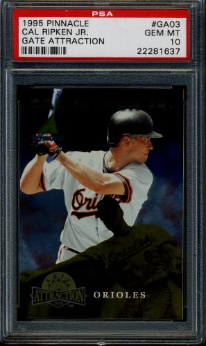1995 Pinnacle Gate Attractions #GA3 Cal Ripken PSA 10 #22281637