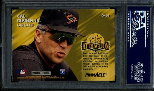 1995 Pinnacle Gate Attractions #GA3 Cal Ripken PSA 10 #22281637 - Back