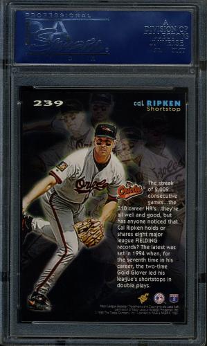 1995 Stadium Club #239 Cal Ripken CE PSA 10 #16834720 - Back