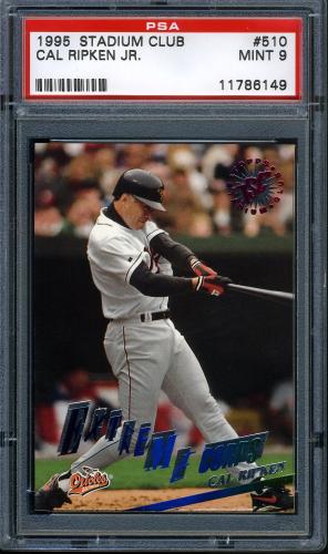 1995 Stadium Club #510 Cal Ripken EC PSA 9 #11786149