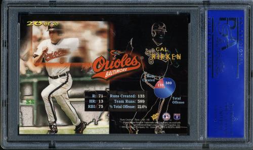 1995 Stadium Club Crunch Time #20 Cal Ripken PSA 9 #11786151 - Back