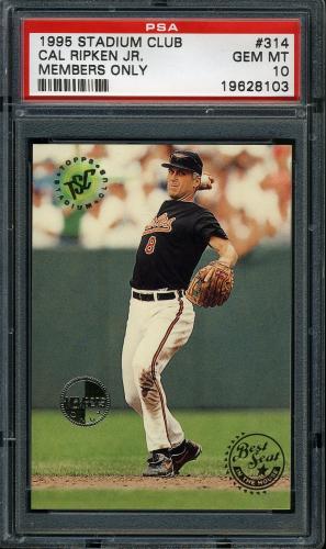1995 Stadium Club Members Only Parallel #314 Cal Ripken BES PSA 10 #19628103