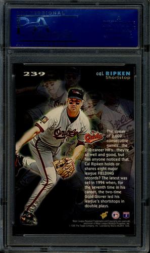 1995 Stadium Club Super Team World Series #239 Cal Ripken CE PSA 10 #15624609 - Back