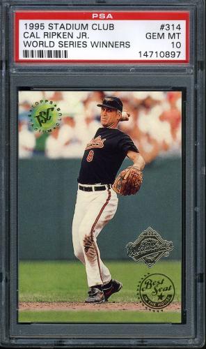 1995 Stadium Club Super Team World Series #314 Cal Ripken BES PSA 10 #14710897