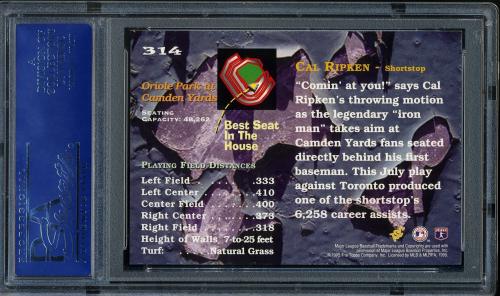 1995 Stadium Club Super Team World Series #314 Cal Ripken BES PSA 10 #14710897 - Back