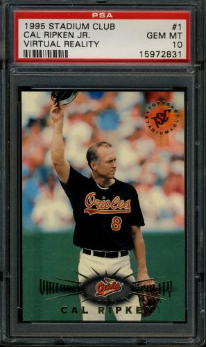 1995 Stadium Club Virtual Reality #1 Cal Ripken PSA 10 #15972831