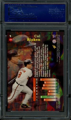 1995 Stadium Club Virtual Reality #1 Cal Ripken PSA 10 #15972831 - Back