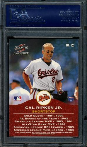 1995 Score Double Gold Champs #GC12 Cal Ripken PSA 10 #19237672 - Back