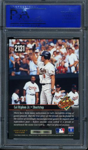 1995 Select Certified #2131 Cal Ripken TRIB PSA 10 #11786138 - Back