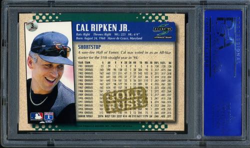 1995 Score Gold Rush #003 Cal Ripken PSA 10 #11786133 - Back