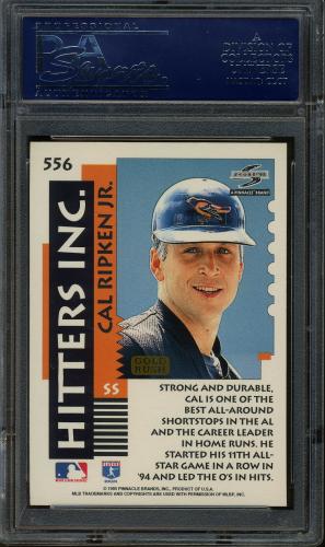 1995 Score Gold Rush #556 Cal Ripken HIT PSA 10 #19840447 - Back