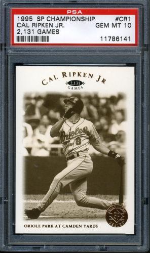1995 SP Championship #CR1 Cal Ripken 2131 PSA 10 #11786141