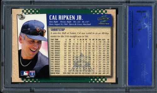 1995 Score Platinum Team Sets #003 Cal Ripken PSA 10 #31447850 - Back
