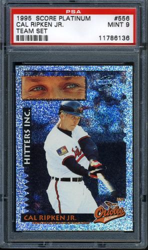 1995 Score Platinum Team Sets #556 Cal Ripken HIT PSA 9 #11786136