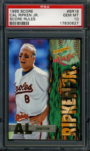 1995 Score Rules #SR18 Cal Ripken PSA 10 #17830627