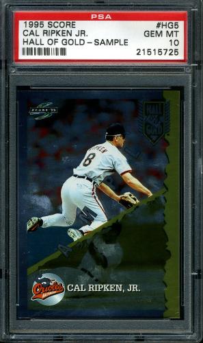 1995 Score Samples #HG5 Cal Ripken PSA 10 #21515725
