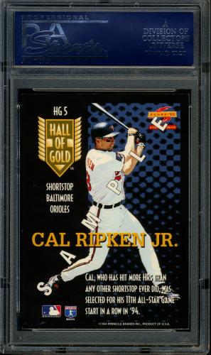 1995 Score Samples #HG5 Cal Ripken PSA 10 #21515725 - Back