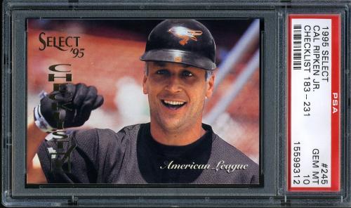 1995 Select #245 Cal Ripken CL PSA 10 #15599312