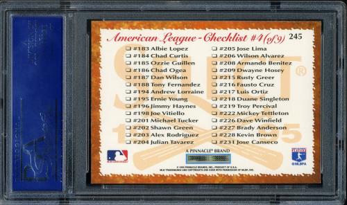 1995 Select #245 Cal Ripken CL PSA 10 #15599312 - Back