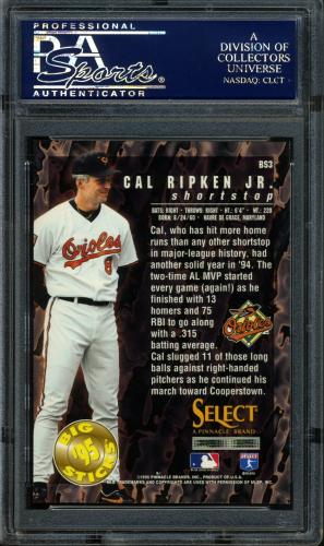 1995 Select Big Sticks #BS3 Cal Ripken PSA 10 #22297948 - Back