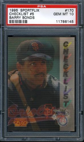 1995 Sportflix #170 C.Ripken/B.Bonds CL PSA 10 #11786145