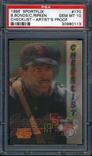 1995 Sportflix Artist's Proofs #170 B.Bonds/C.Ripken CL PSA 10 #30980113