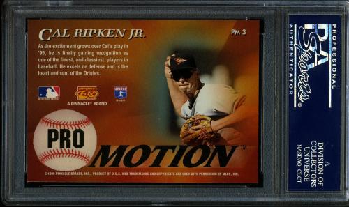 1995 Sportflix ProMotion #PM3 Cal Ripken PSA 9 #22281638 - Back