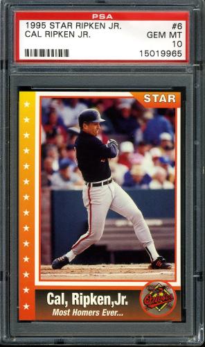 1995 Star Ripken 080 #006 Cal Ripken-Most homers ever... PSA 10 #15019965